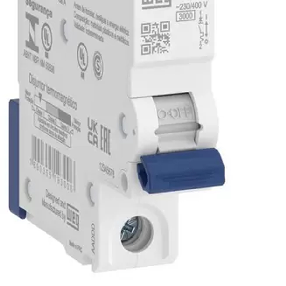 Disjuntor Mini Din Unipolar 32A Curva C Termomagnético 5Ka 230/400V 50/60Hz Weg