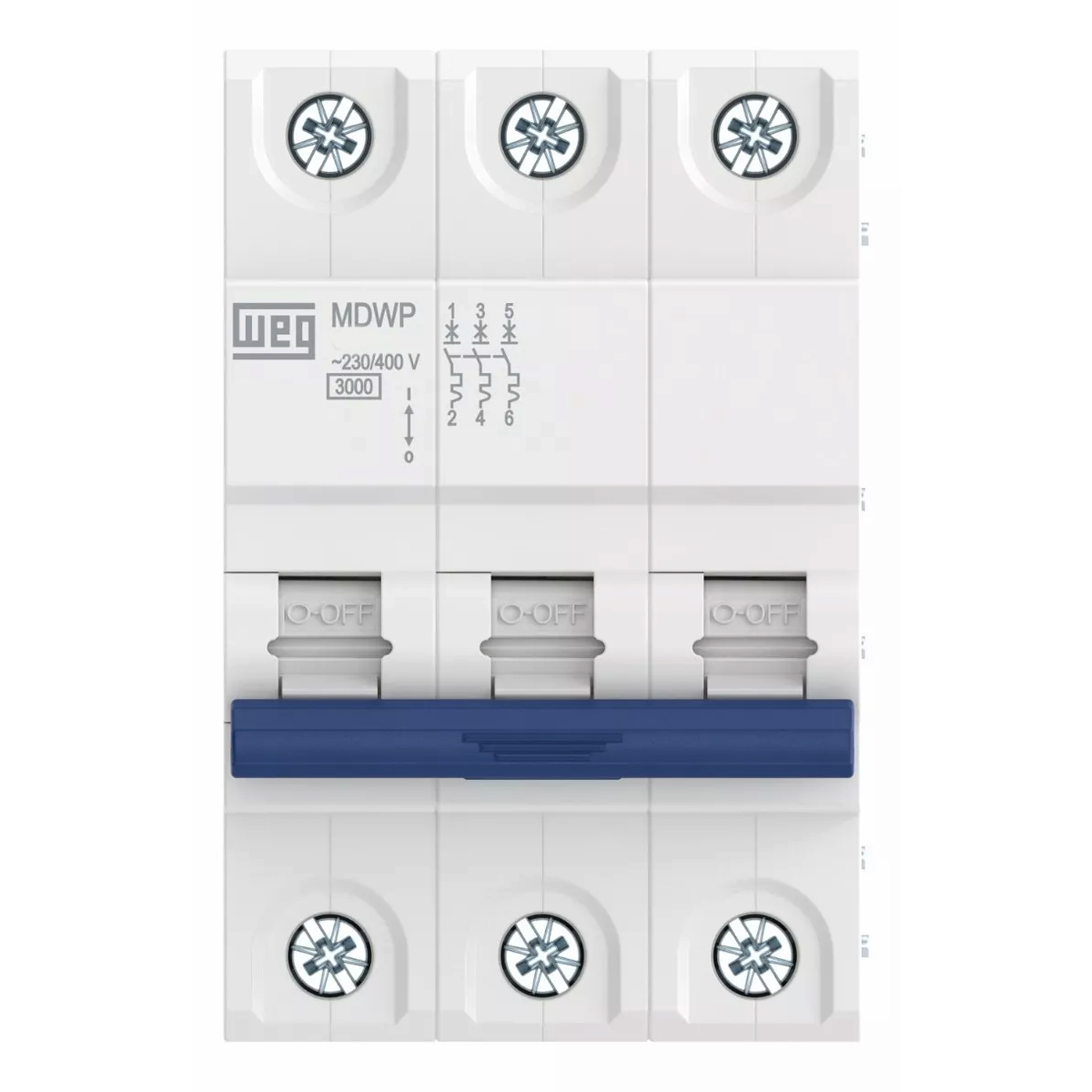 Disjuntor Mini Din Tripolar 40A Curva C 5Ka 230/400V Termomagnético 15265764 Weg