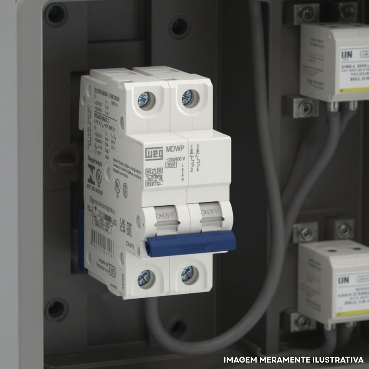 Disjuntor Mini Din Bipolar 32A Curva C 5Ka 230/400V - Weg