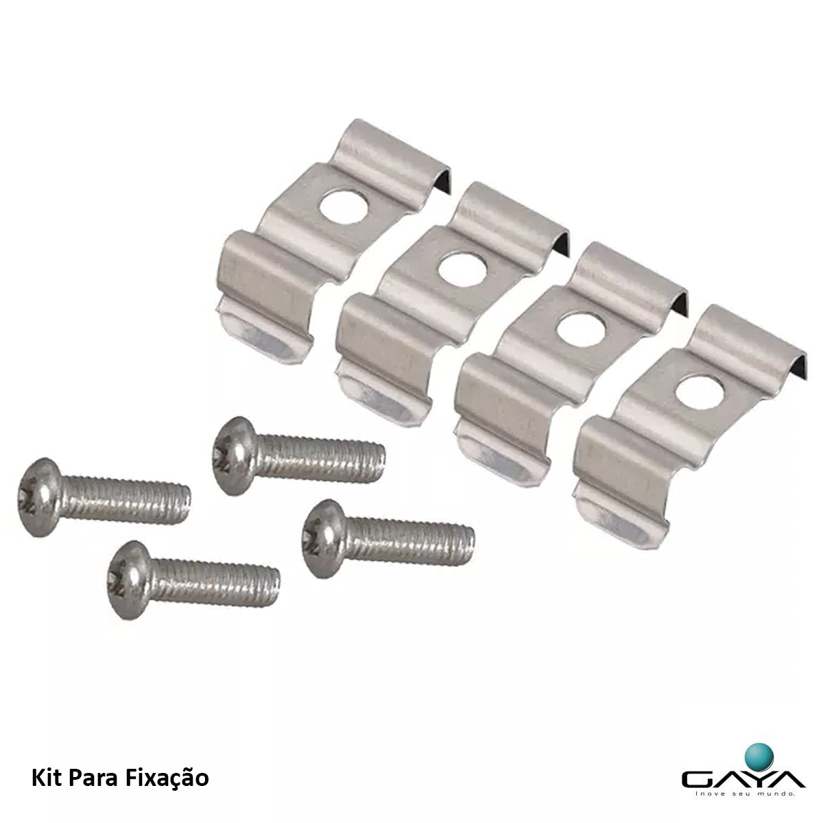 Kit Fixação Para Perfil Slim Embutir 1209 - Gaya