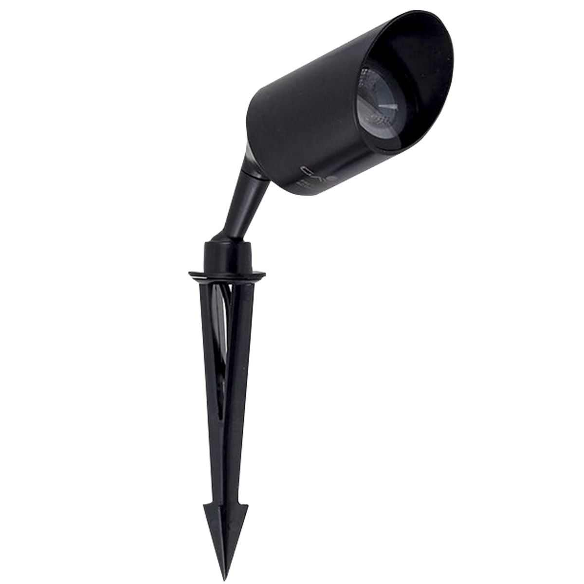 Luminária Espeto Led Jardim Redondo Preto 7W Bivolt 3000K Luz Amarela 300Lm 9692 - Gaya