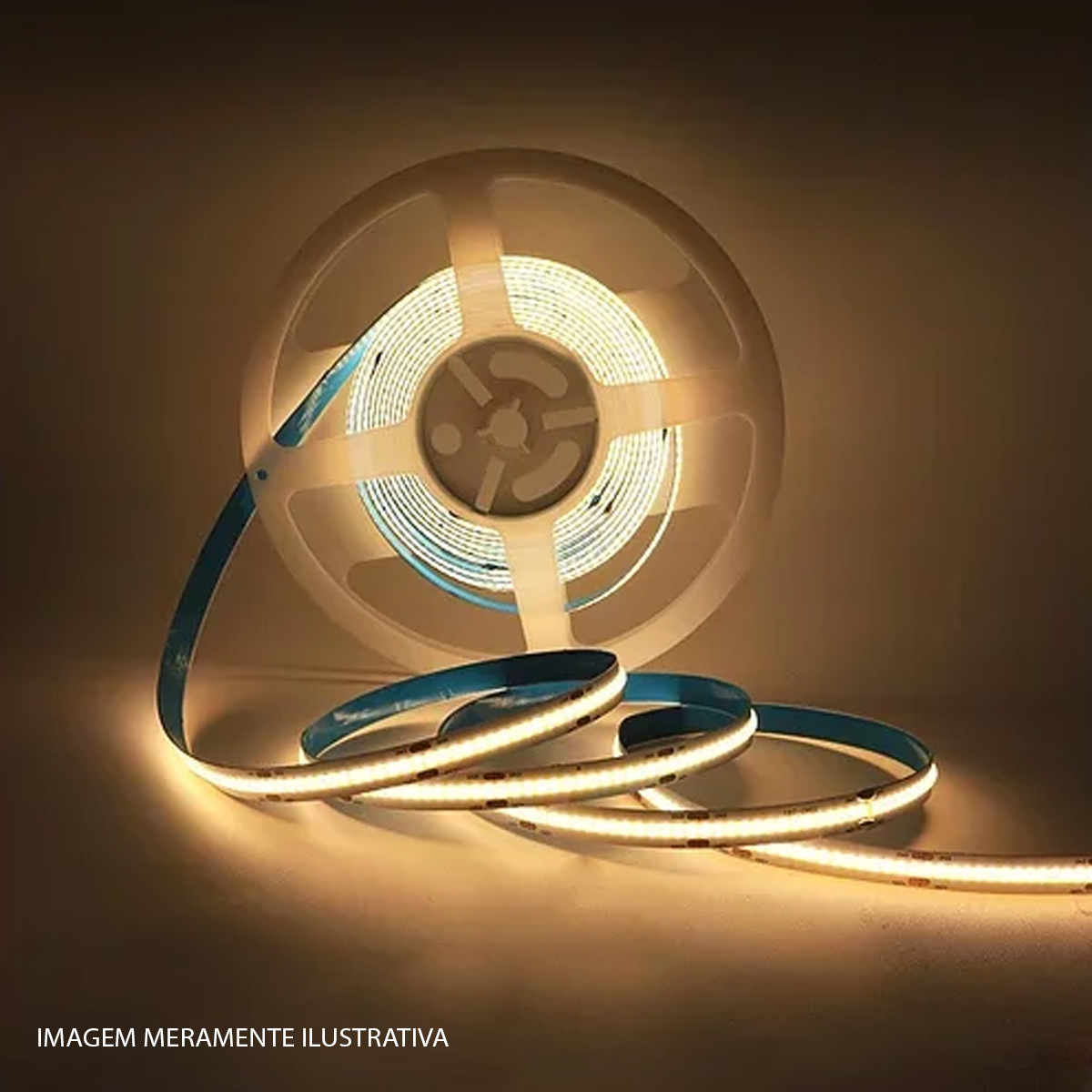 Fita Led Cob 18W/M 12V 6000K Luz Branca 1800Lm/M Rolo Com 5 Metros 9371 - Gaya