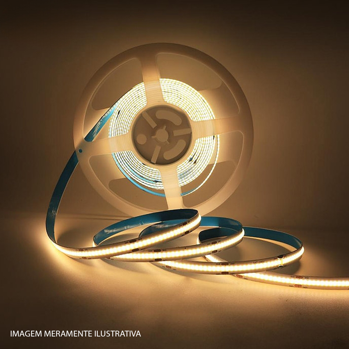 Fita Led Cob 18W/M 12V 4000K Luz Neutra 1800Lm/M Rolo Com 5 Metros 9372 - Gaya