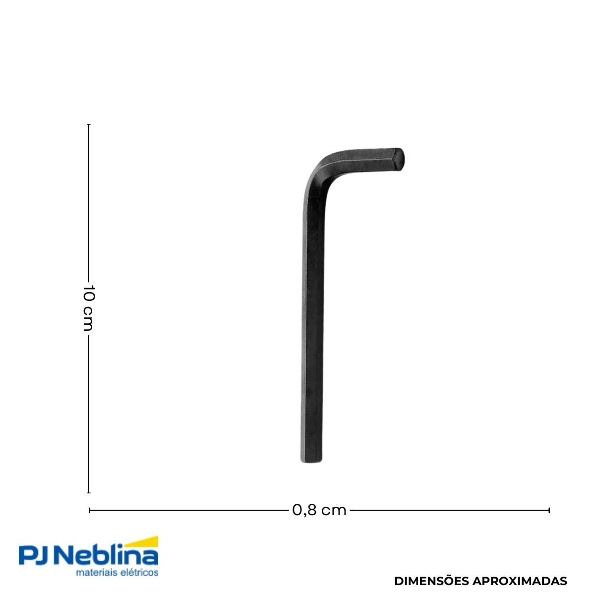 Chave Hexagonal (Allen) Tipo L 8 mm - Tramontina