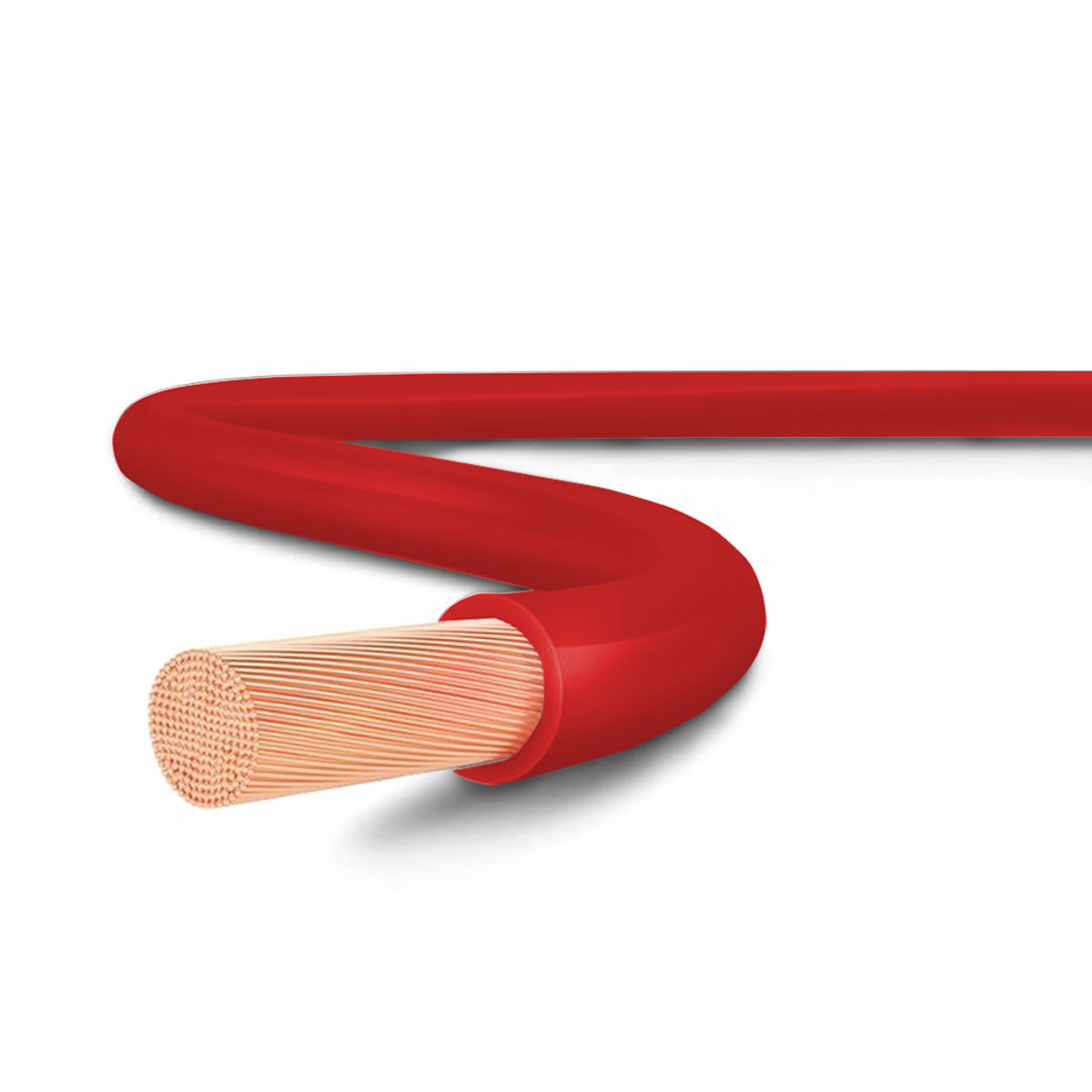 Cabo Flexível 750V Pvc 6,00Mm Vermelho 70G Rolo Com 10 Metros - Sil