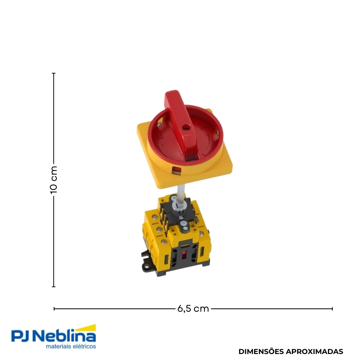 Chave Seccionadora Rotativa Sob Carga 3 Polos 63A Base Manopla Vermelho - Weg