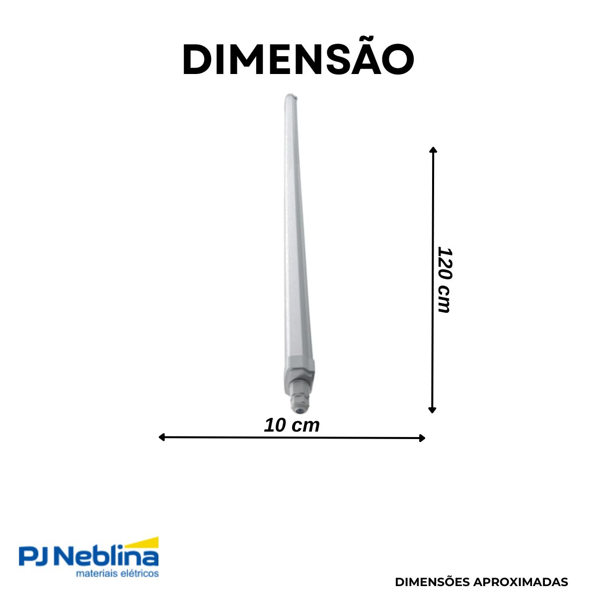 Luminária Hermética Led Sobrepor 44W 220-240V 6500K Branco Frio Cinza Difusor Policarbonato 4800Lm Ip65 - Philips