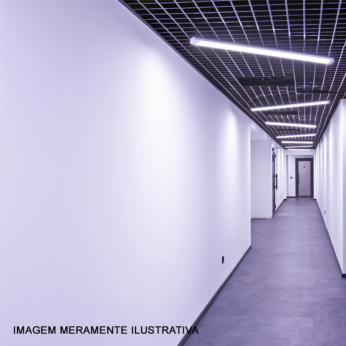 Luminária Hermética Led Sobrepor 53W 220-240V 6500K Luz Branca Cinza Difusor Policarbonato 6800Lm IP65 911401800784 Philips