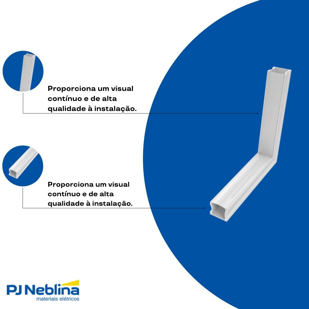 Conector P/ Perfil De Sob. 17,2Mmx14,4Mm Conexão Parede Branco Difusor Branco - Luminatti