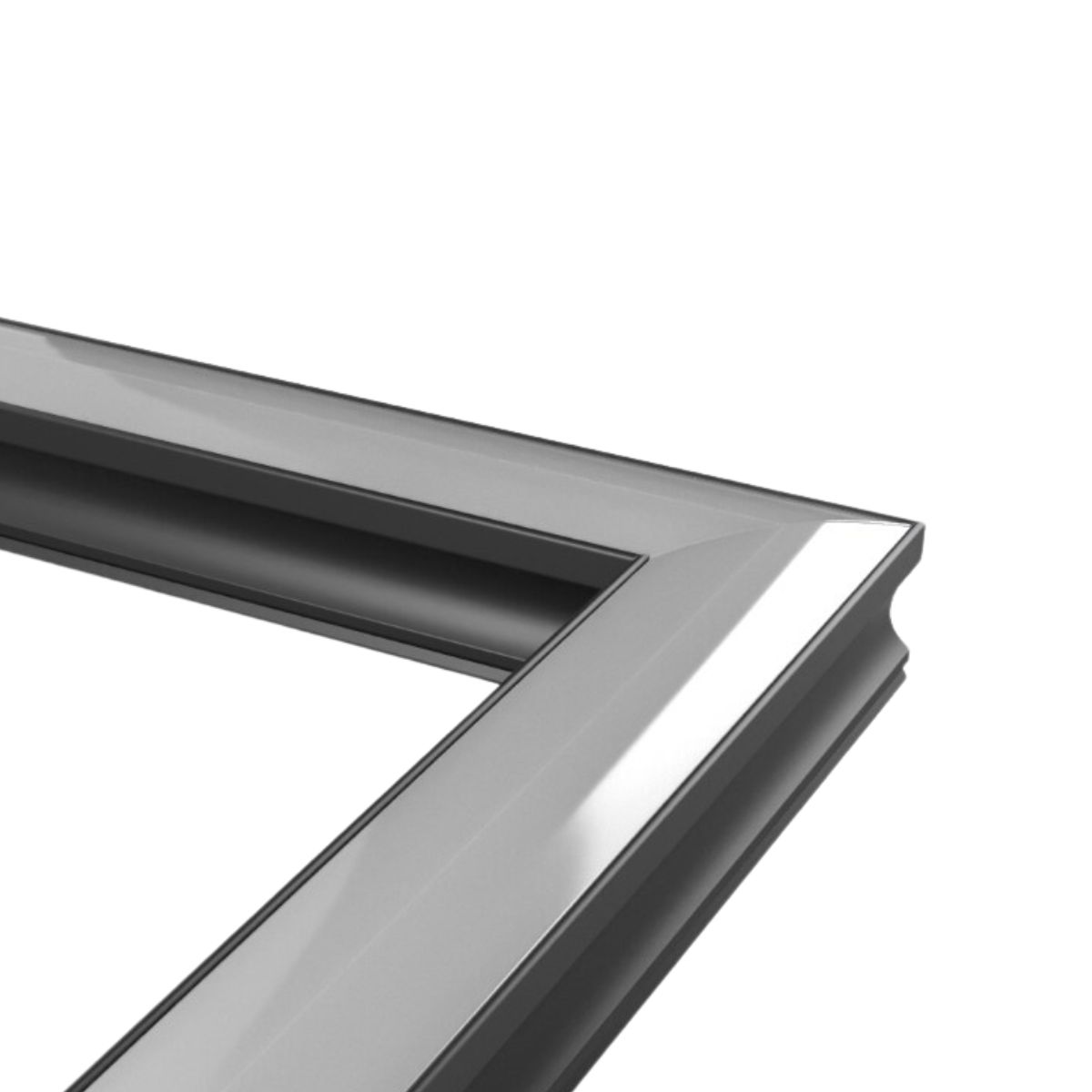 Conector P/ Perfil De Sobrepor 17,2Mmx14,4Mm Conexão Parede-Parede Preto Difusor Branco - Luminatti