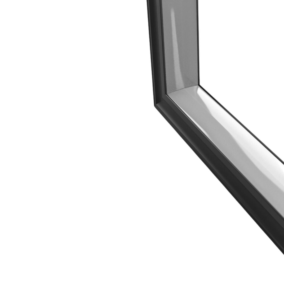 Conector P/ Perfil De Sob. 17,2Mmx14,4Mm Conexão Teto-Parede Preto Difusor Branco - Luminatti