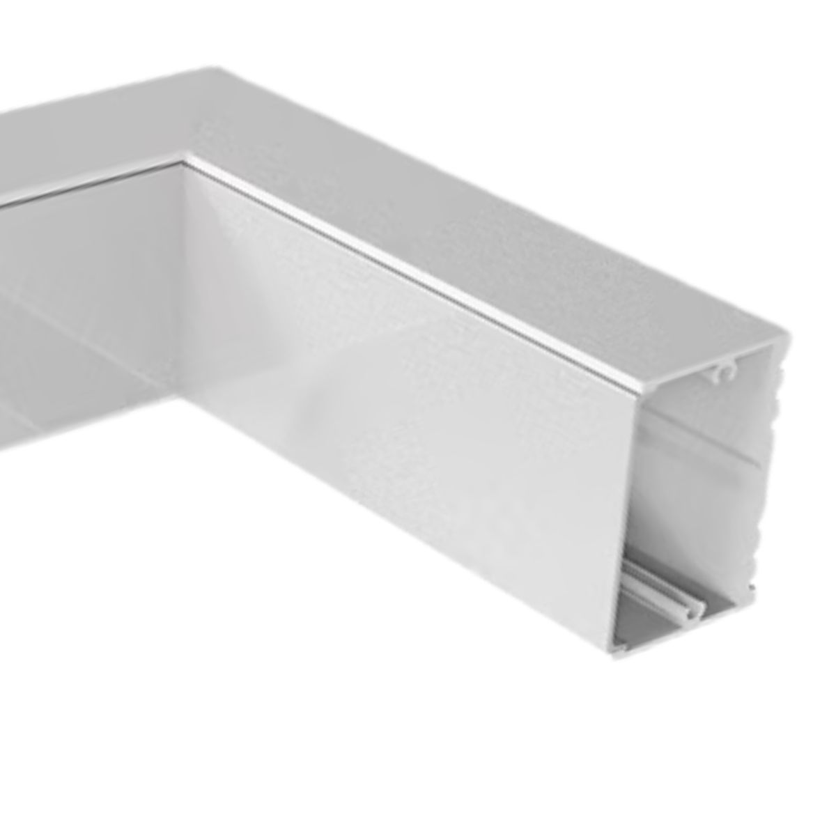 Conector P/ Perfil De Sobrepor 35Mmx25Mm Conexão Teto - Parede Branco Difusor Branco - Luminatti