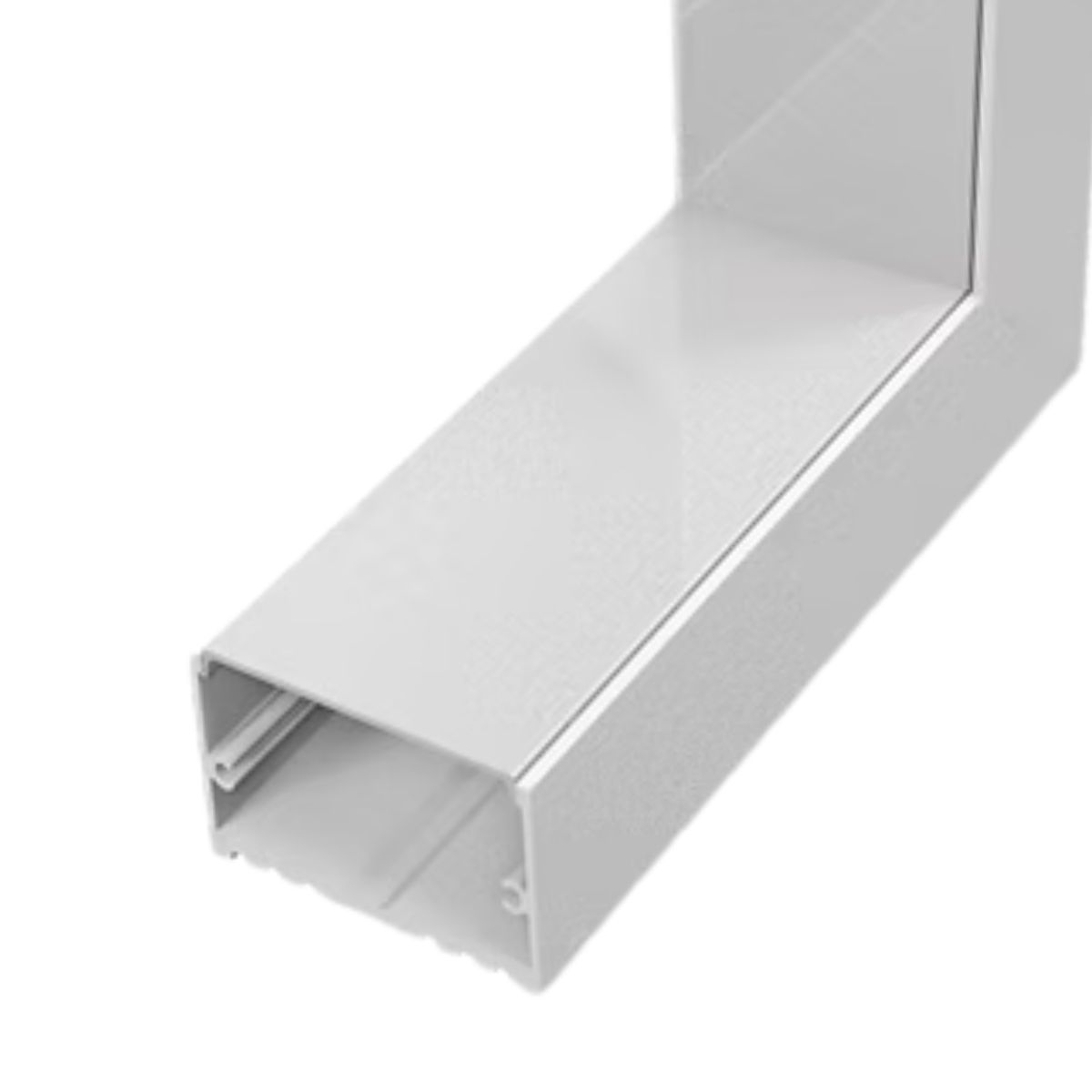 Conector P/ Perfil De Sobrepor 35Mmx25Mm Conexão Teto - Parede Branco Difusor Branco - Luminatti