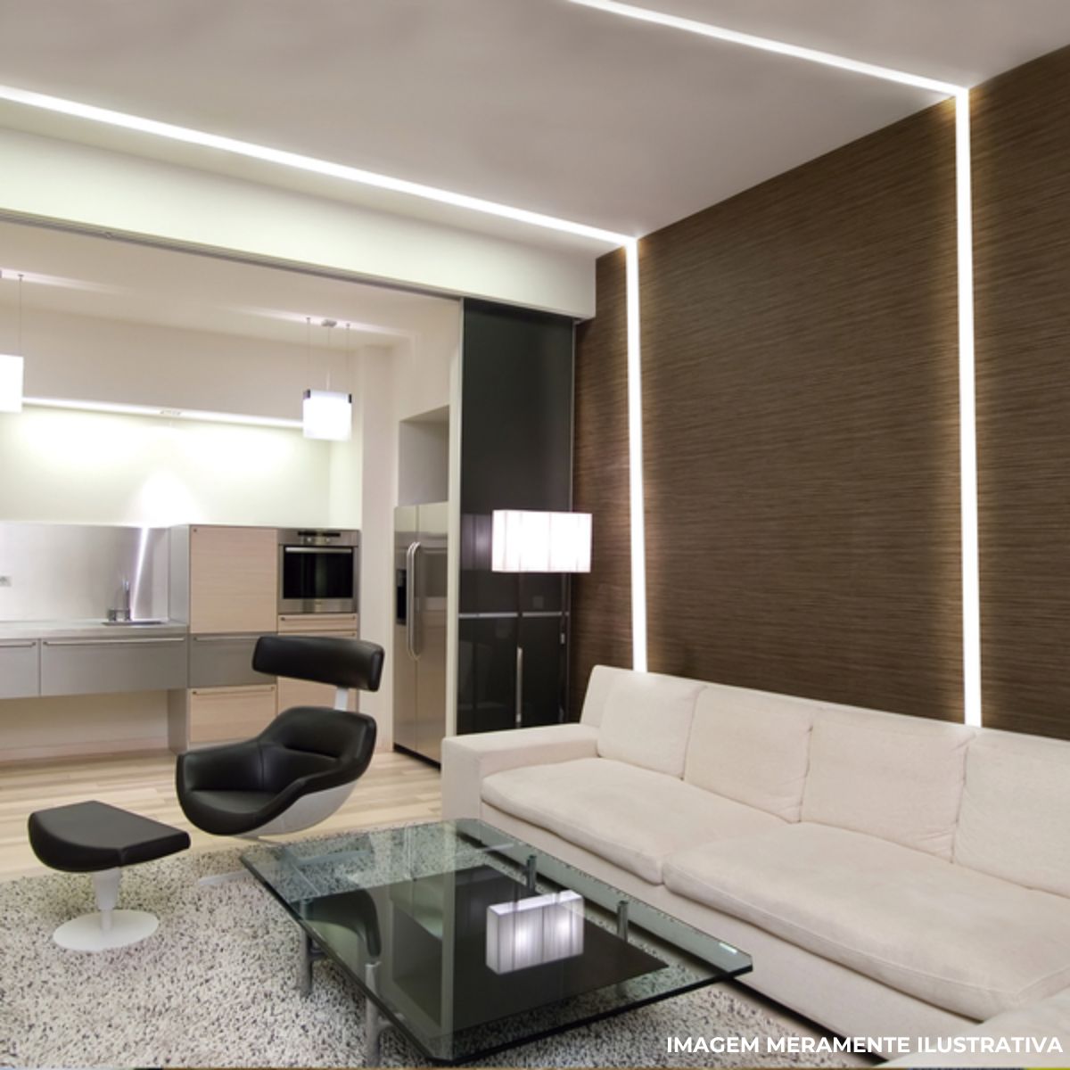 Conector P/ Perfil De Sobrepor 35Mmx25Mm Conexão Joelho Positivo Preto Difusor Branco - Luminatti