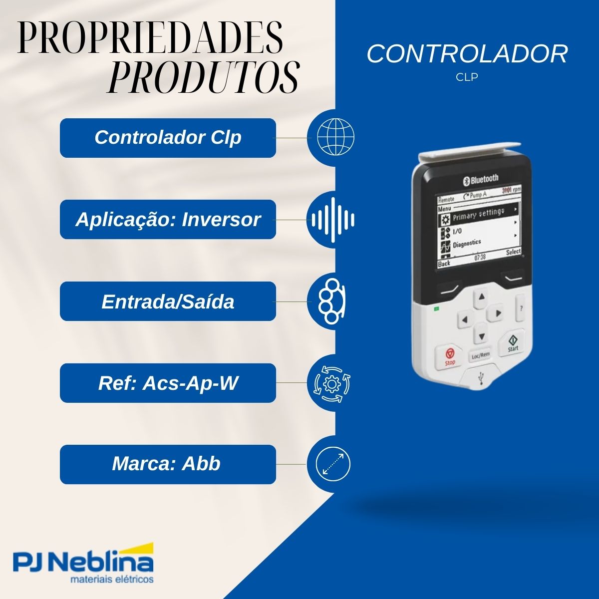 Controlador Clp Inversor Entrada/Saída - Abb