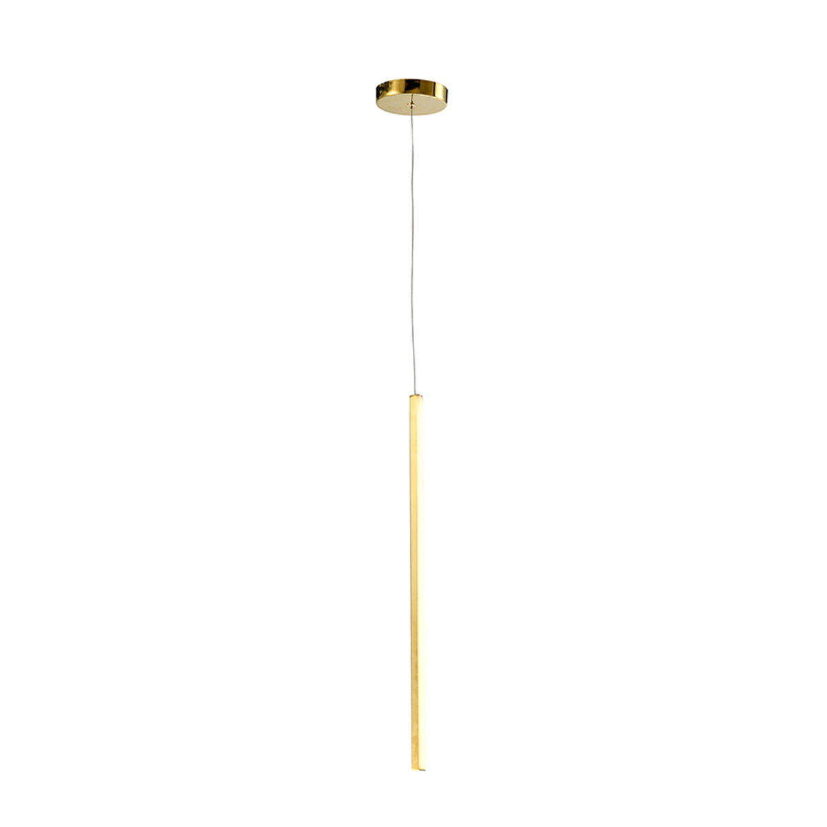 Luminária Pendente Led Toquio Dourado 6W Bivolt Luz Amarela 3000K 600Lm - Hevvy