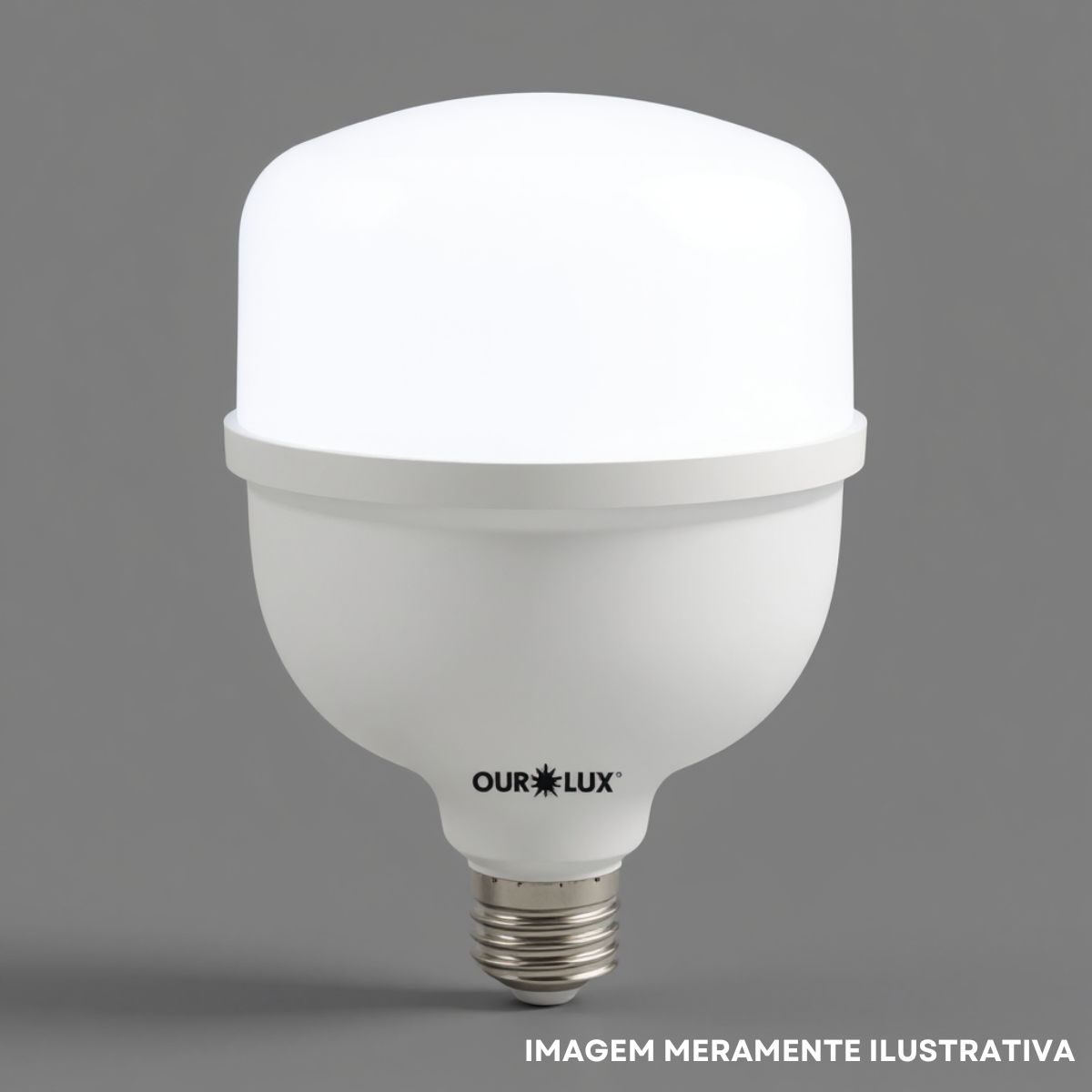 Lâmpada Led Bulbo Alta Potencia T 40W Bivolt E27 6500K Branco Frio Luz Branca 3200Lm - Ourolux