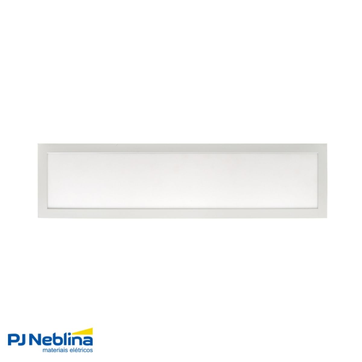 Luminária Painel Led Sobrepor Retangular Branco 30W Bivolt 4000K Branco Neutro 2400Lm Difusor Acrílico - Bronzearte