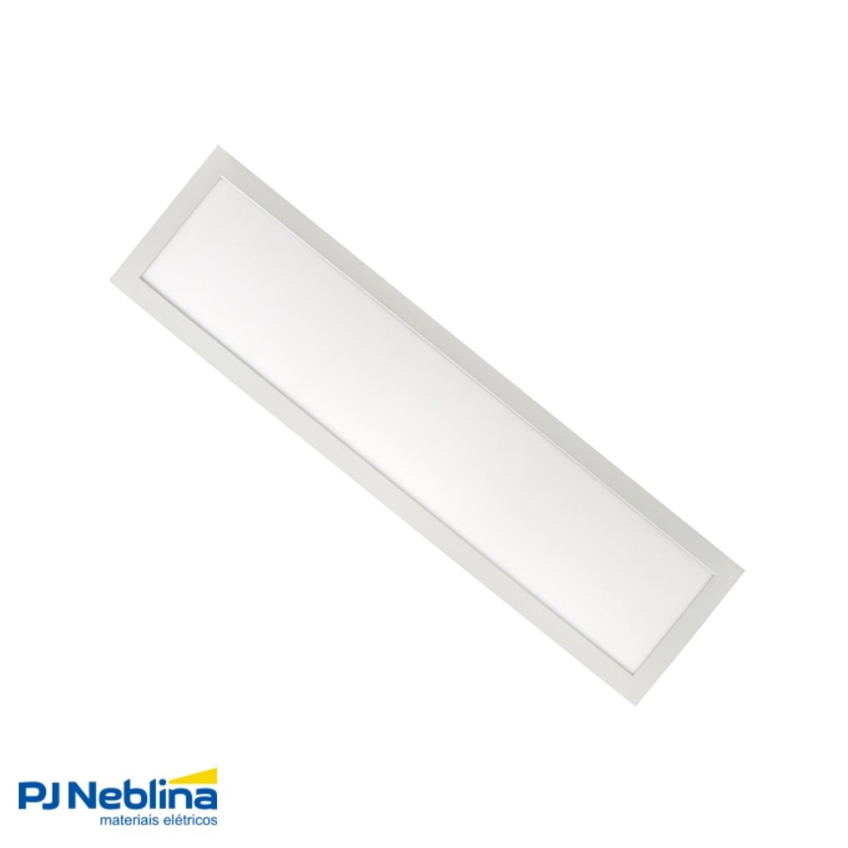 Luminária Painel Led Sobrepor Retangular Branco 30W Bivolt 4000K Branco Neutro 2400Lm Difusor Acrílico - Bronzearte