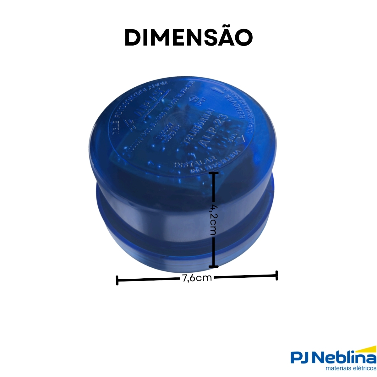 Rele Fotoelétrico Eletrônico 1800Va(1000W) 1Nf 105-305V Azul Embalagem Blister - Aliplast
