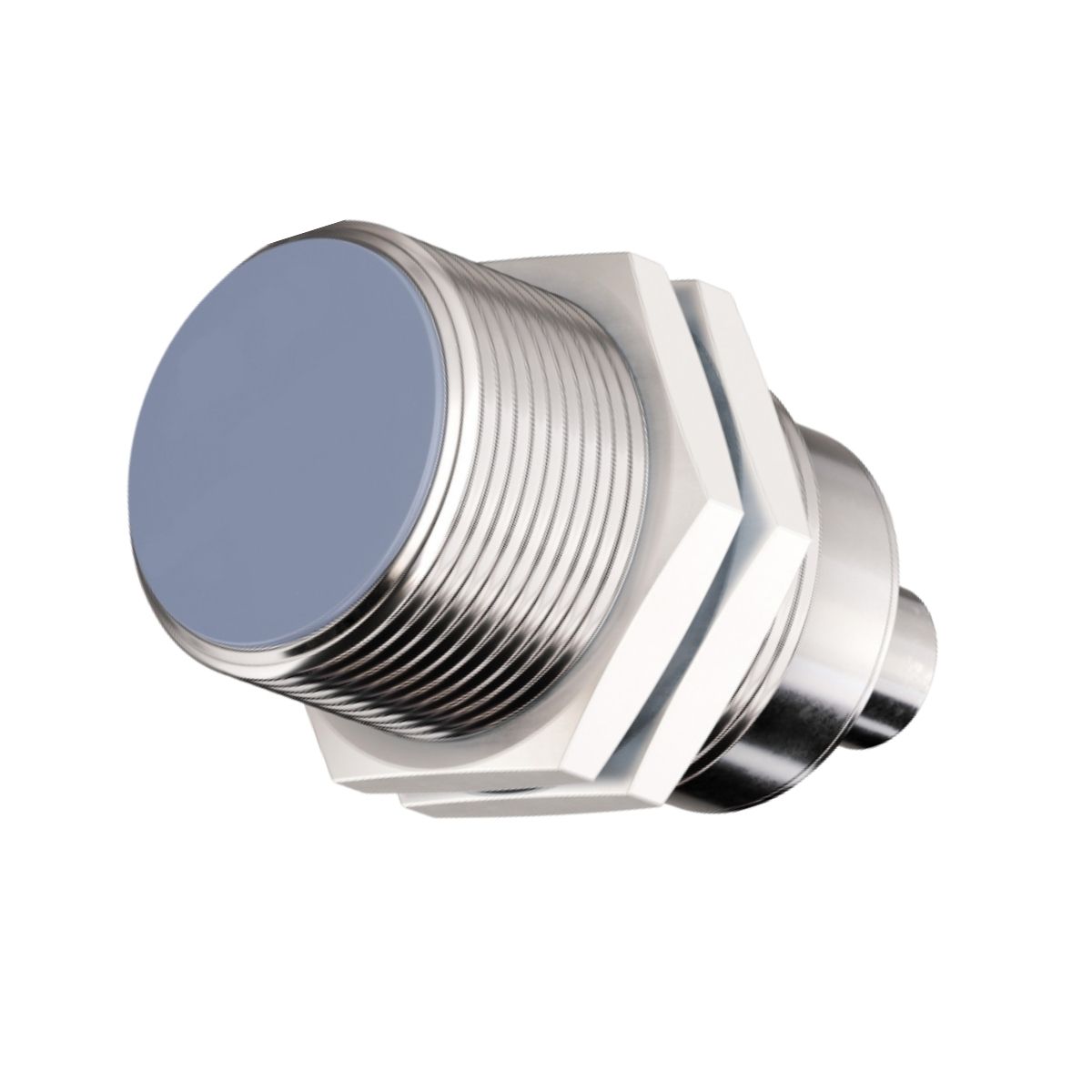 Sensor Indutivo Cilindrico Roscado Sn=15Mm M30X1,50Mm Latao Niquelado 4 Fios 10-30Vcc Conector M12 4 Pinos Pnp 1Na+1Nf Weg