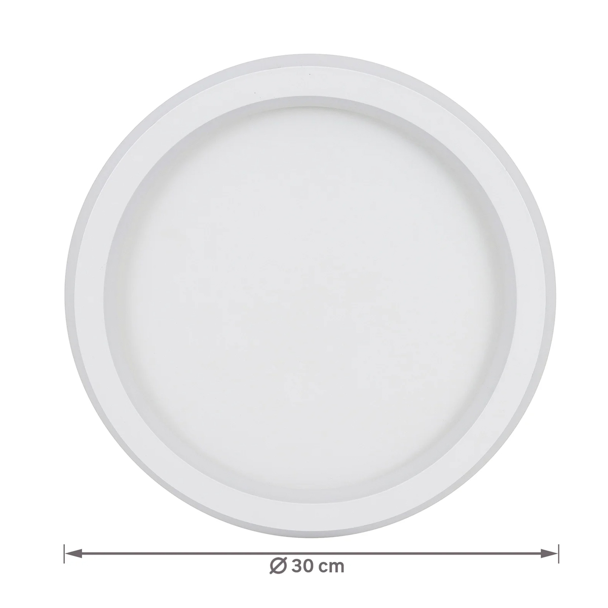 Luminária Plafon Led Sobrepor Slin Redondo Branco 36/72W Bivolt Luz Amarela/Neutra/Branca 3000/4000/6000K - Hevvy