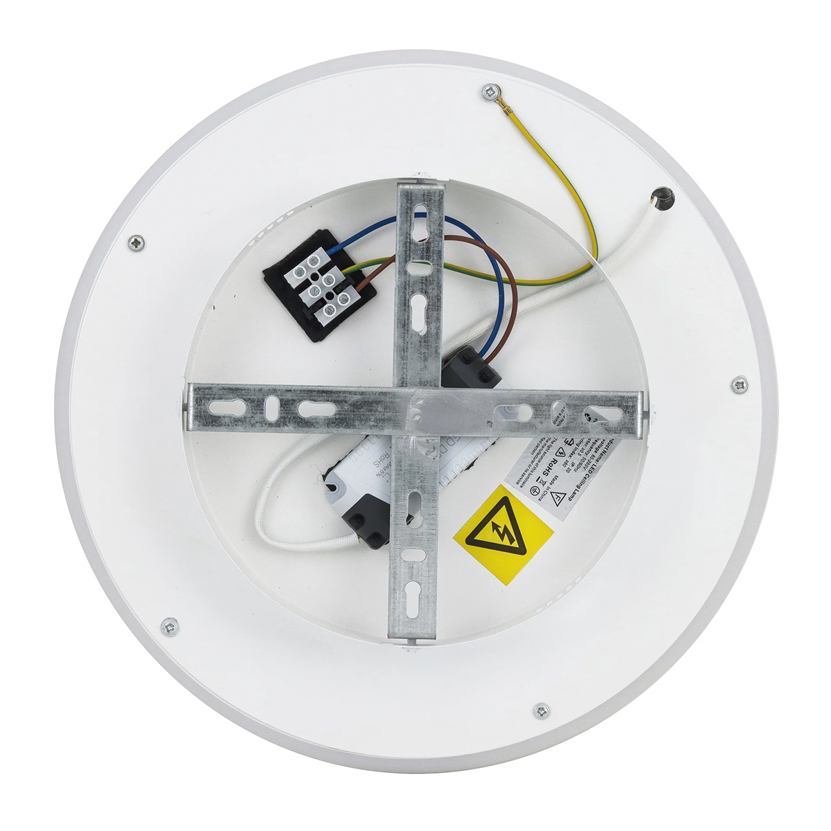 Luminária Plafon Led Sobrepor Slin Redondo Branco 36/72W Bivolt Luz Amarela/Neutra/Branca 3000/4000/6000K - Hevvy