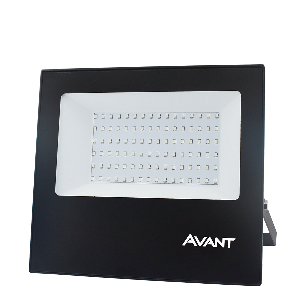 Luminária Refletor Led Retangular Sobrepor Preto 100W Bivolt Rgb Difusor Vidro Temperado 120G - Avant