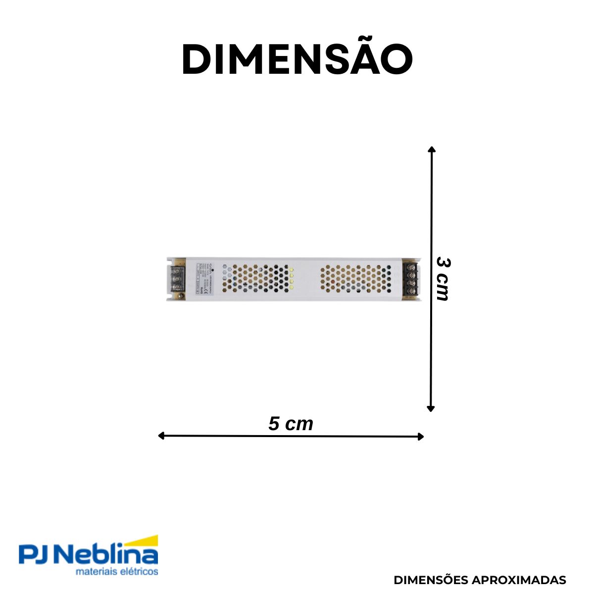 Driver Led Slim 200W 8A 24V Bivolt Ip20 - Gaya