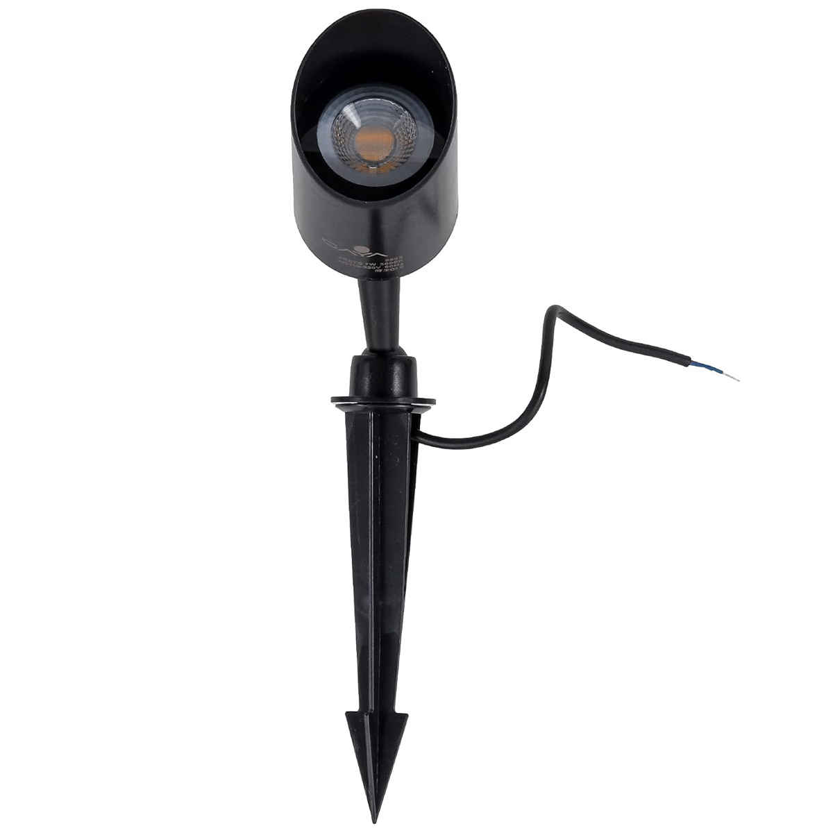 Luminária Espeto Led Jardim Articulável Preto 7W Bivolt Verde 560Lm 160X80Mm 9694 - Gaya