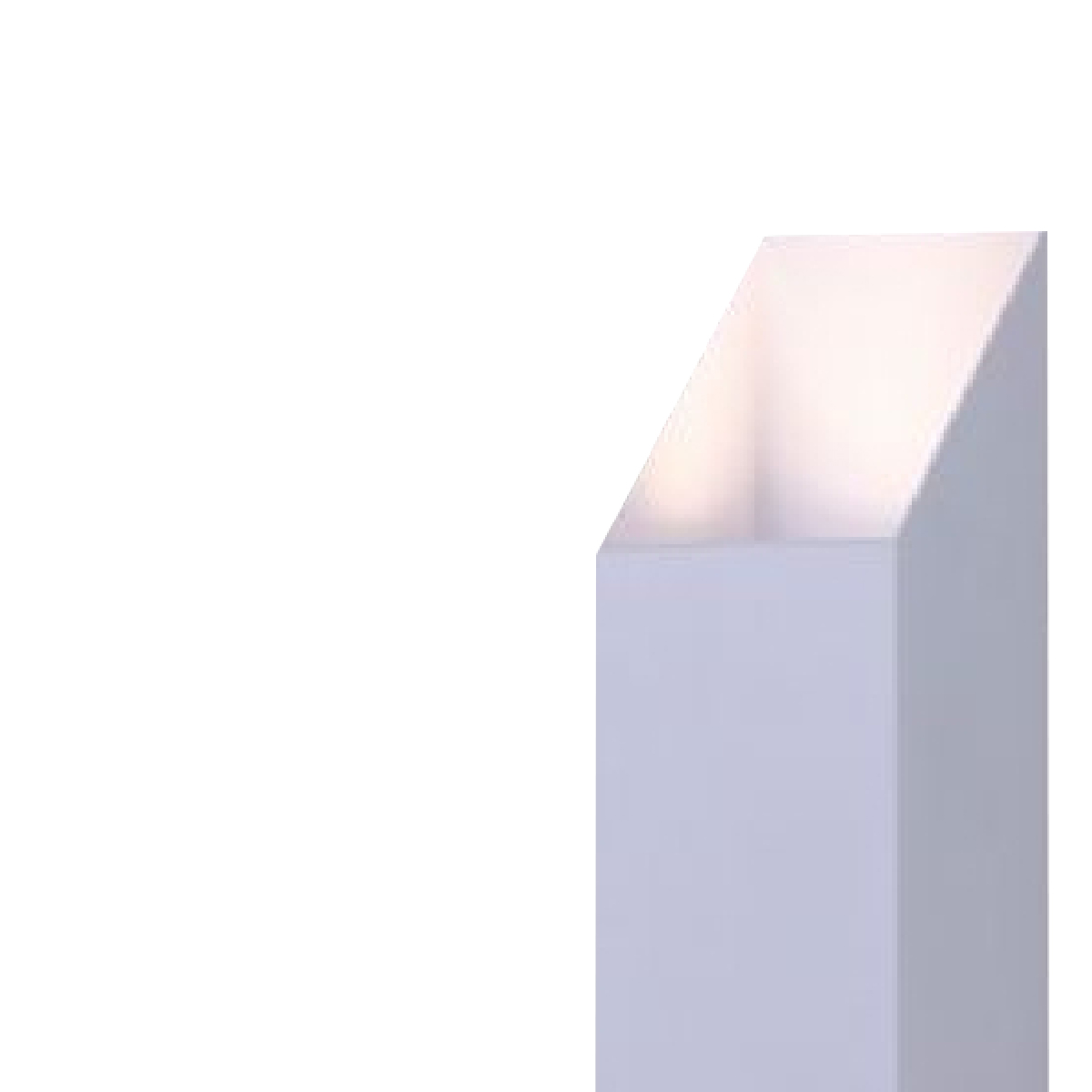 Luminária Arandela Flash Branco Texturizado Para Lâmpada Mr11 2xGu10 Difusor Vidro - Ideal Iluminação