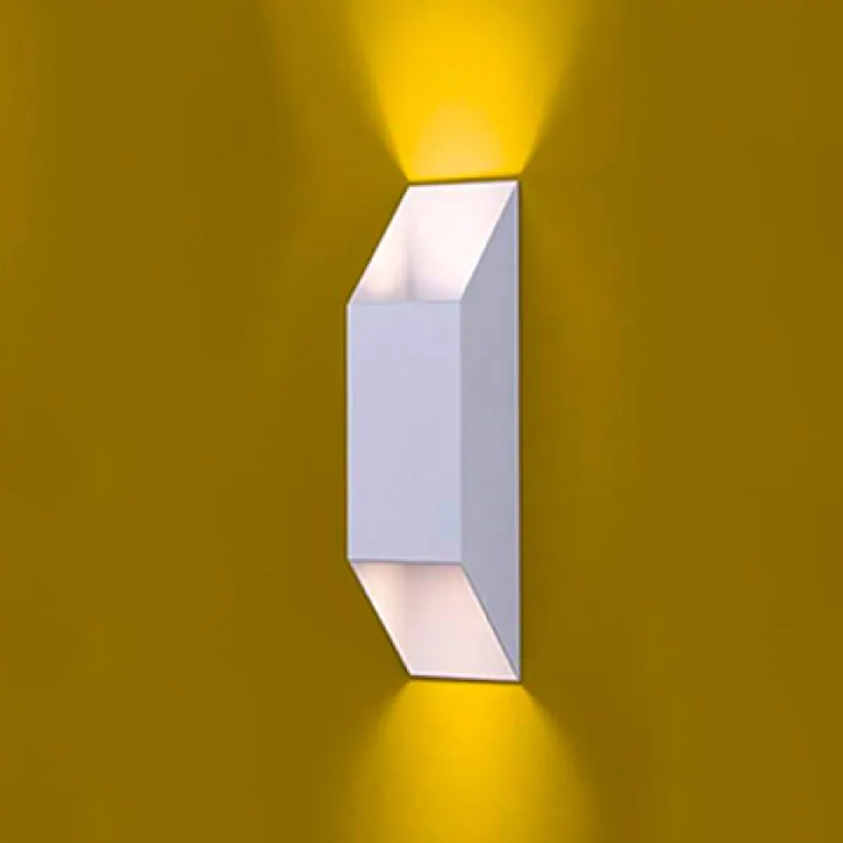 Luminária Arandela Flash Branco Texturizado Para Lâmpada Mr11 2xGu10 Difusor Vidro - Ideal Iluminação