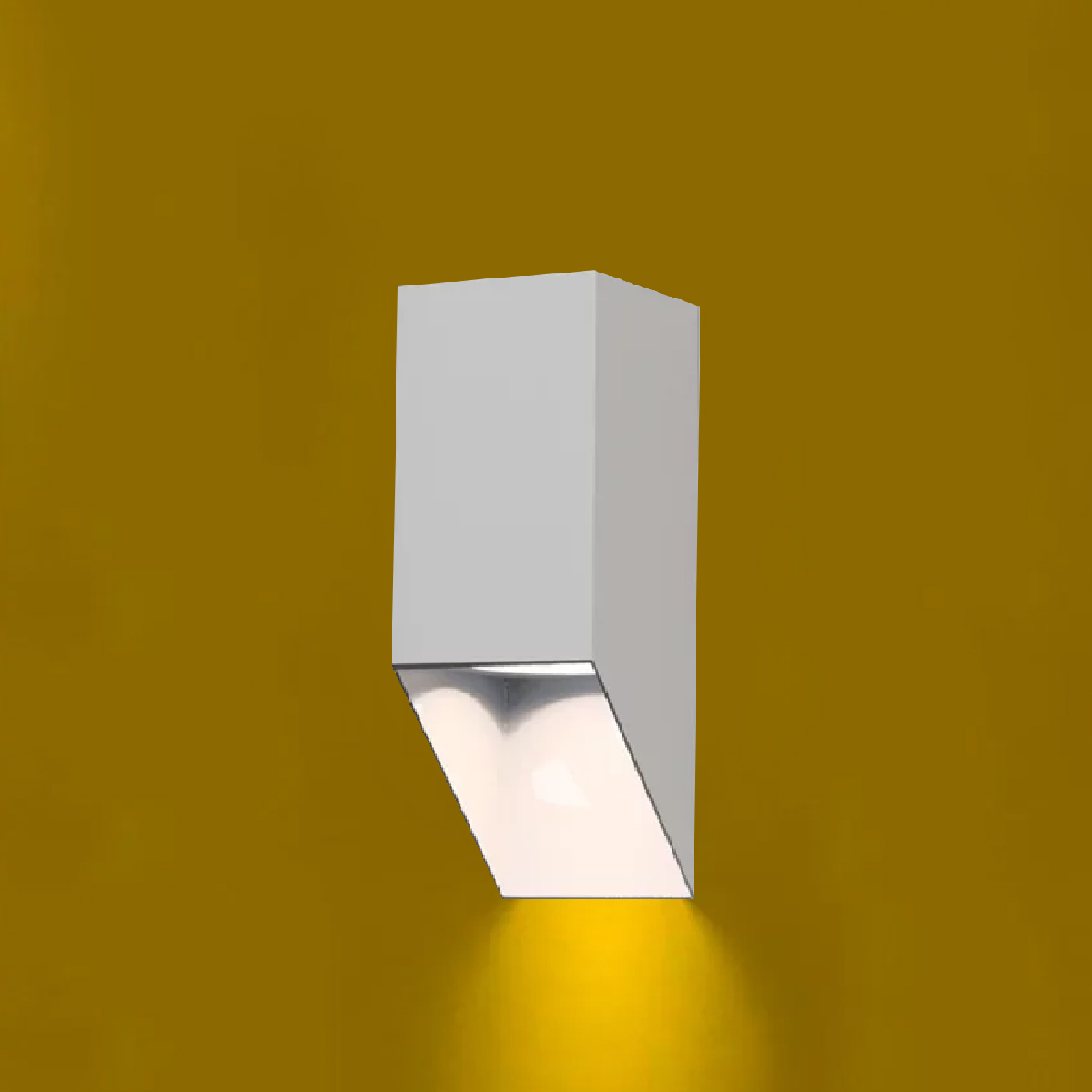 Luminária Arandela Flash Branco Para Lâmpada Mr11 Gu10 Difusor Vidro Transparente - Ideal Iluminação