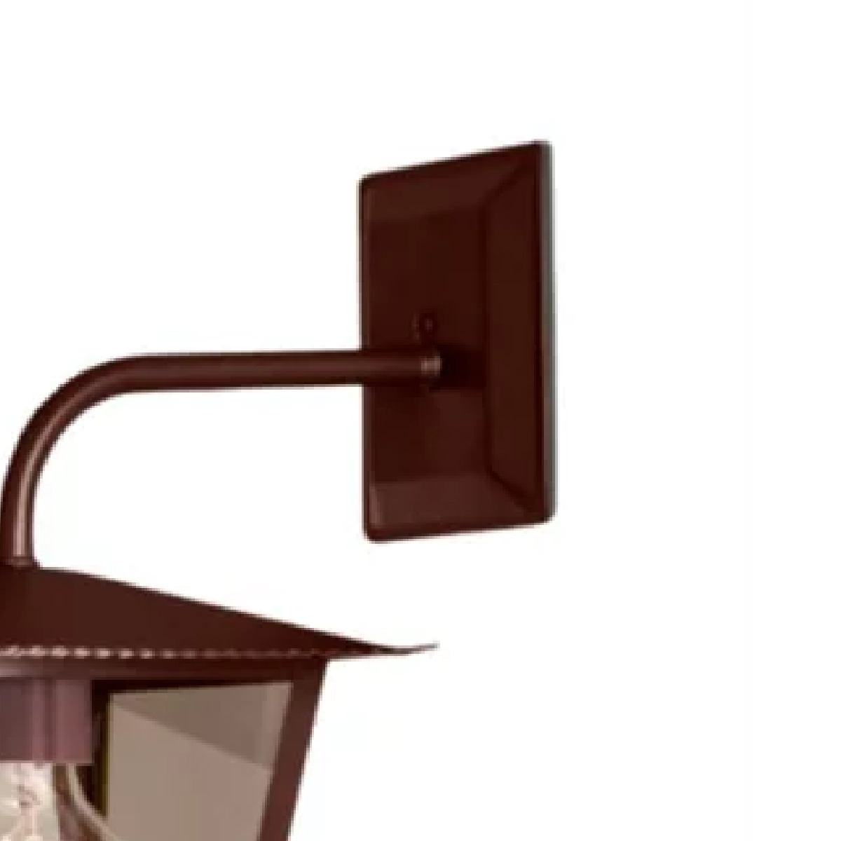 Luminária Arandela Vintage Marrom Para Lâmpada A60 E27 Difusor Termoplástico - Ideal Iluminação