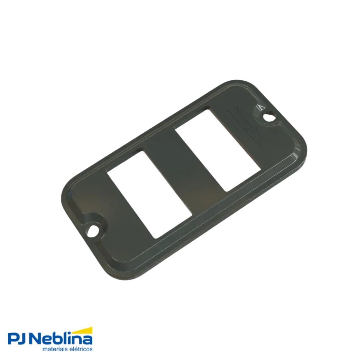 Tampa Condulete 2 Postos Distanciados Pvc 1Pol Cz S/Vedação - Wetzel