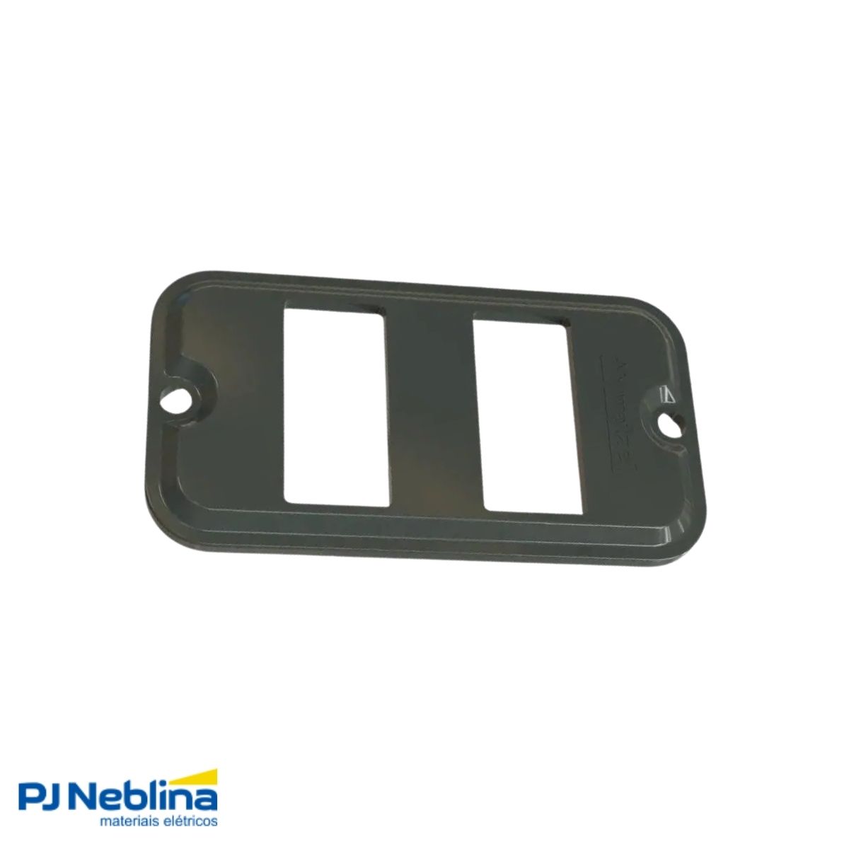 Tampa Condulete 2 Postos Distanciados Pvc 1Pol Cz S/Vedação - Wetzel