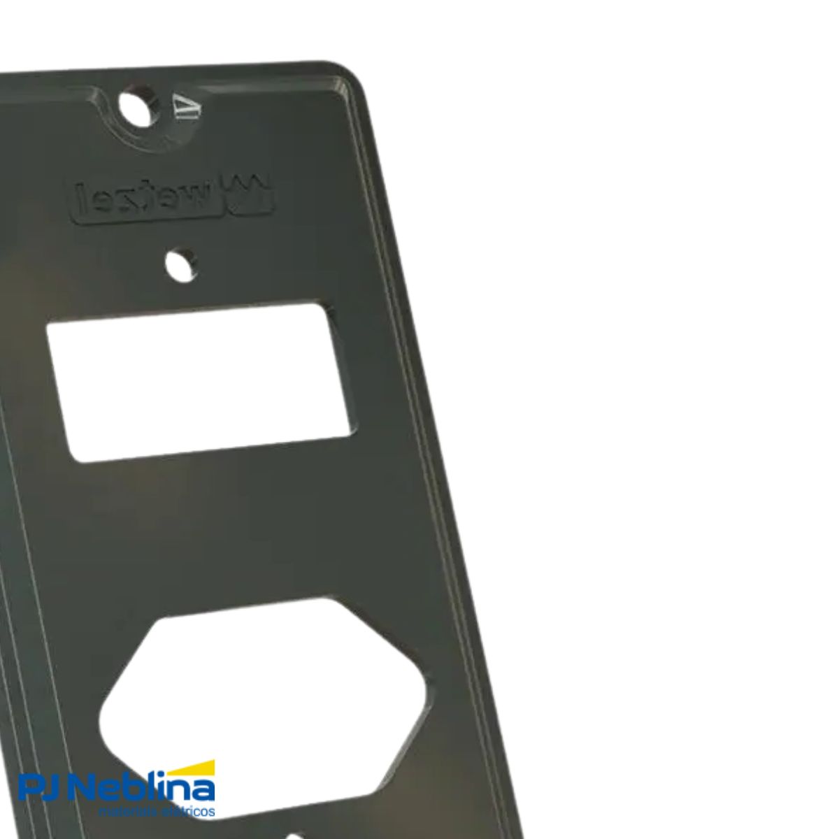 Tampa Condulete 1 Posto + 1 Tom Hexagonal Pvc 1Pol Cinza S/Vedação - Wetzel