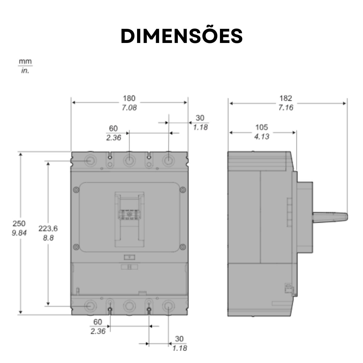 Disjuntor Caixa Moldada Tripolar 50/60Hz - Schneider