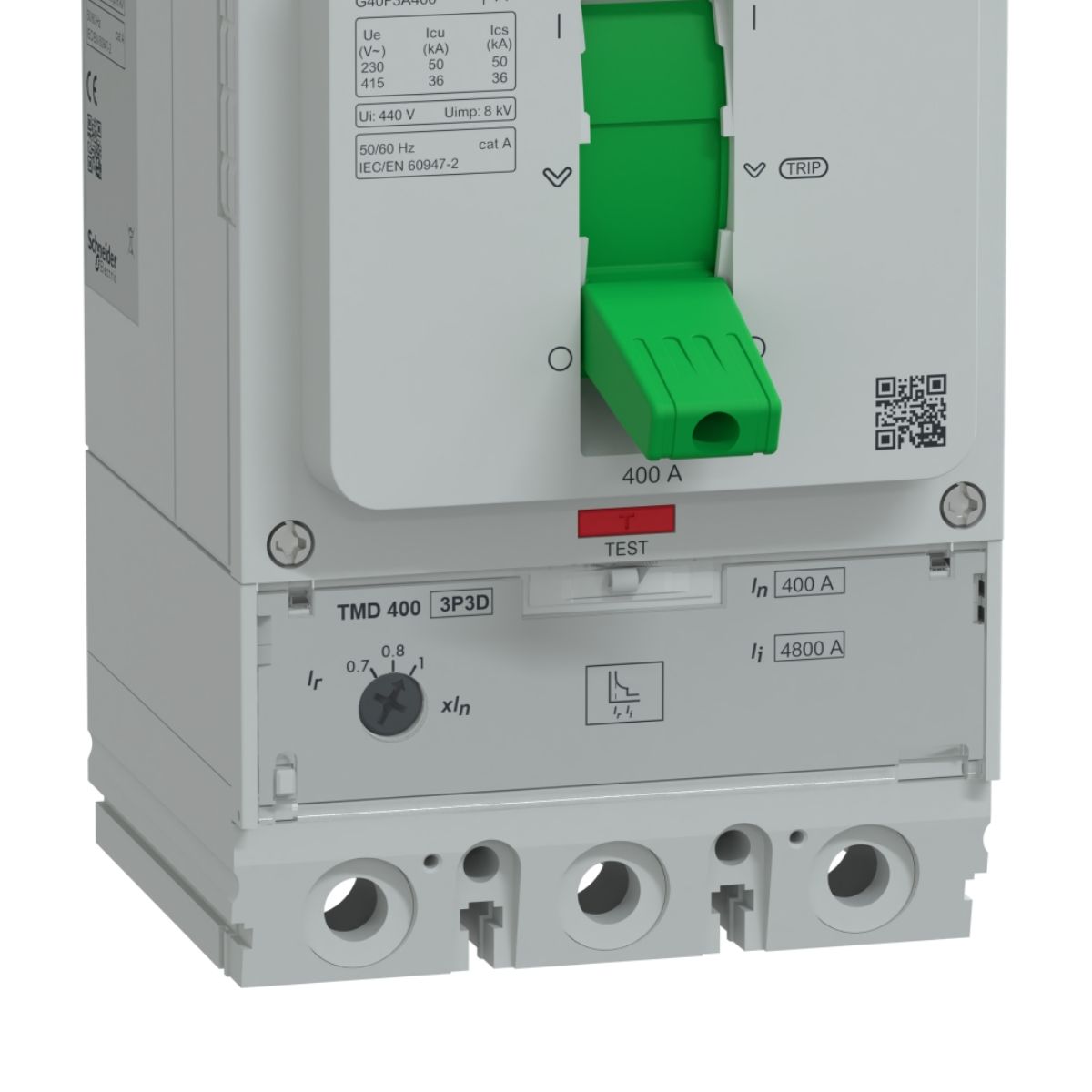 Disjuntor Caixa Moldada Tripolar 280-400A 36Ka 380/415V 50/60Hz - Schneider