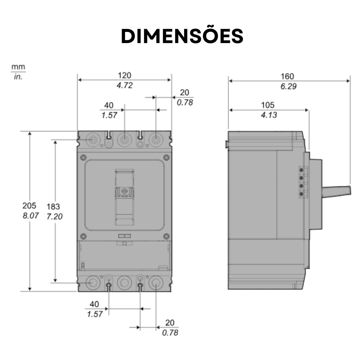 Disjuntor Caixa Moldada Tripolar 280-400A 36Ka 380/415V 50/60Hz - Schneider