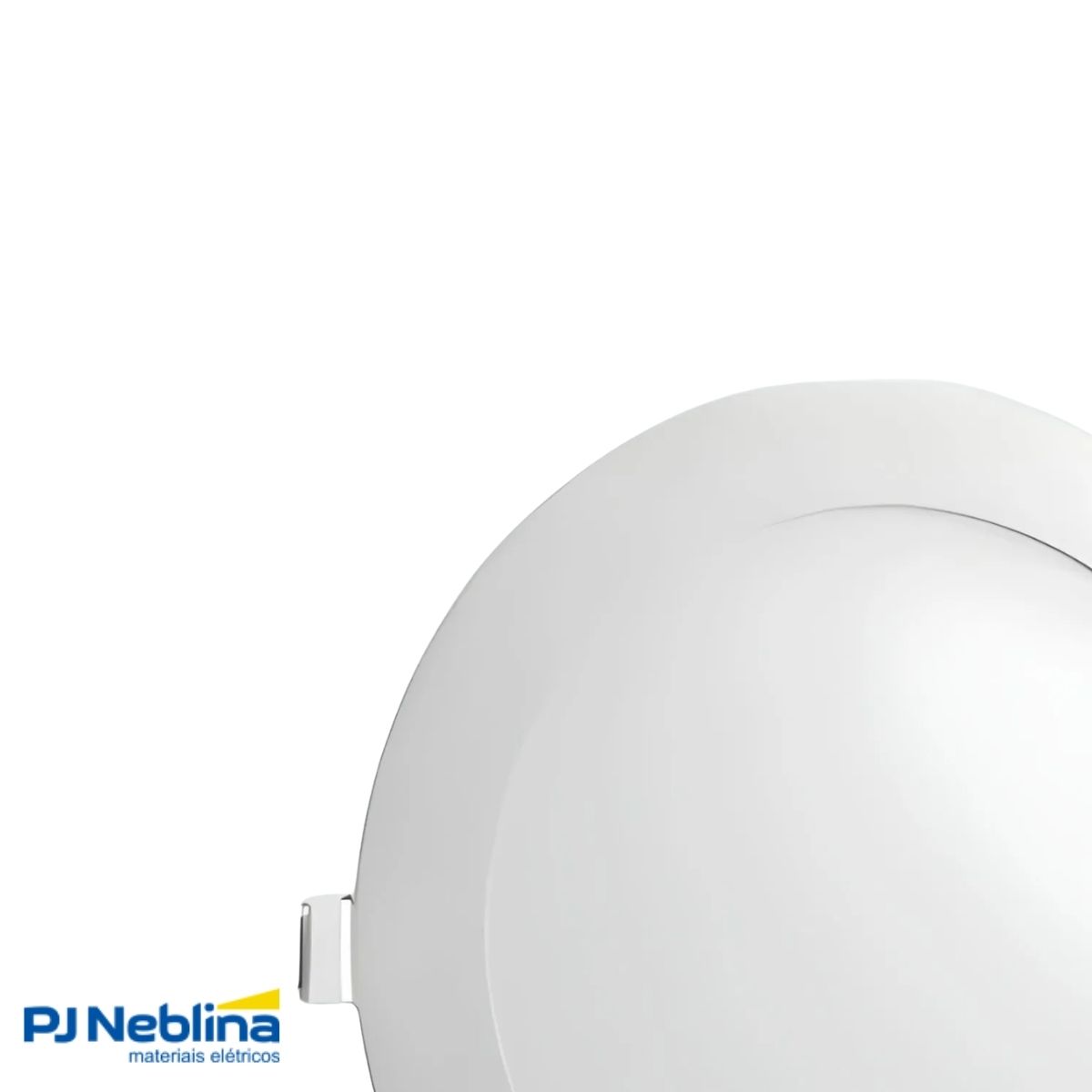 Luminária Painel Led Embutir Redondo Branco 18W Bivolt 6500K Branco Frio 1440Lm Difusor Poliestireno - Bellalux