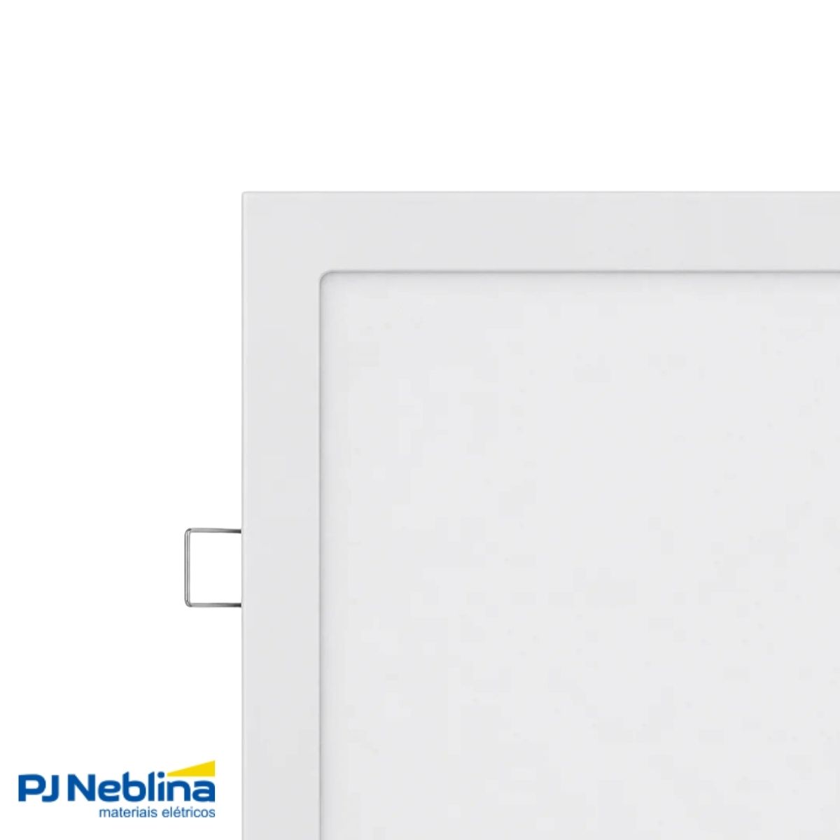 Luminária Painel Led Embutir Quadrado Branco 18W Bivolt 4000K Branco Neutro 1440Lm Difusor Poliestireno - Bellalux