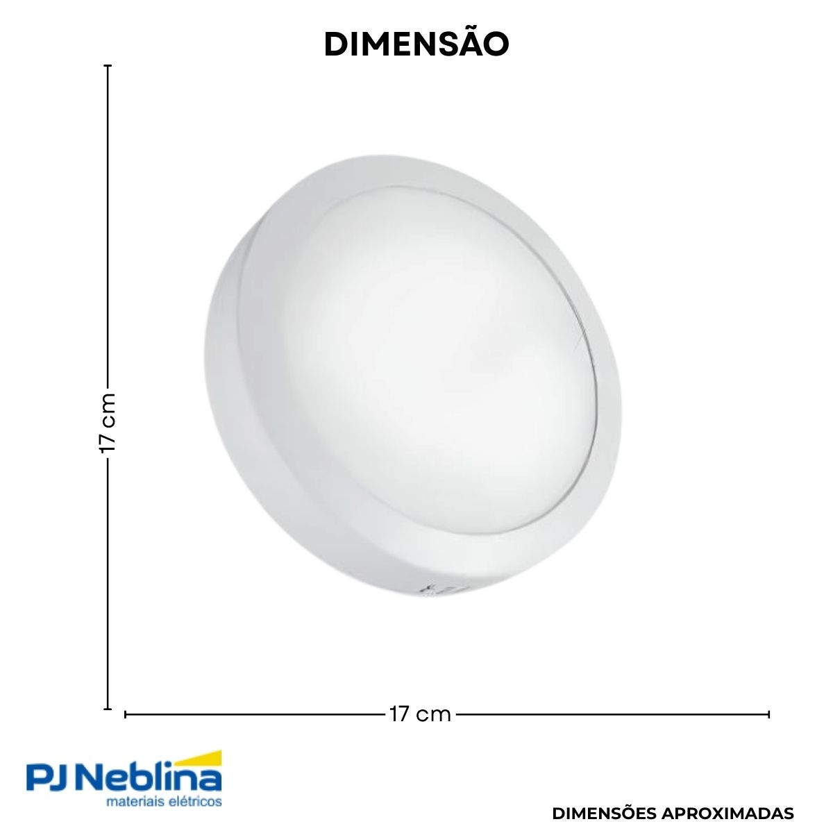 Luminária Plafon Led Sobrepor Redondo Branco 12W Bivolt 6500K Branco Frio 900Lm Difusor Poliestireno - Bellalux