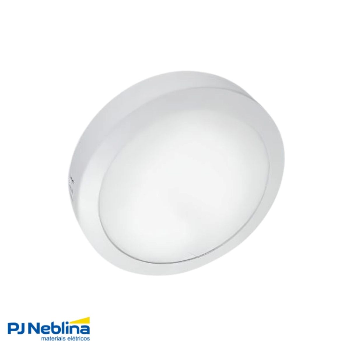 Luminária Plafon Led Sobrepor Redondo Branco 18W Bivolt 3000K Branco Quente 1440Lm Difusor Poliestireno - Bellalux