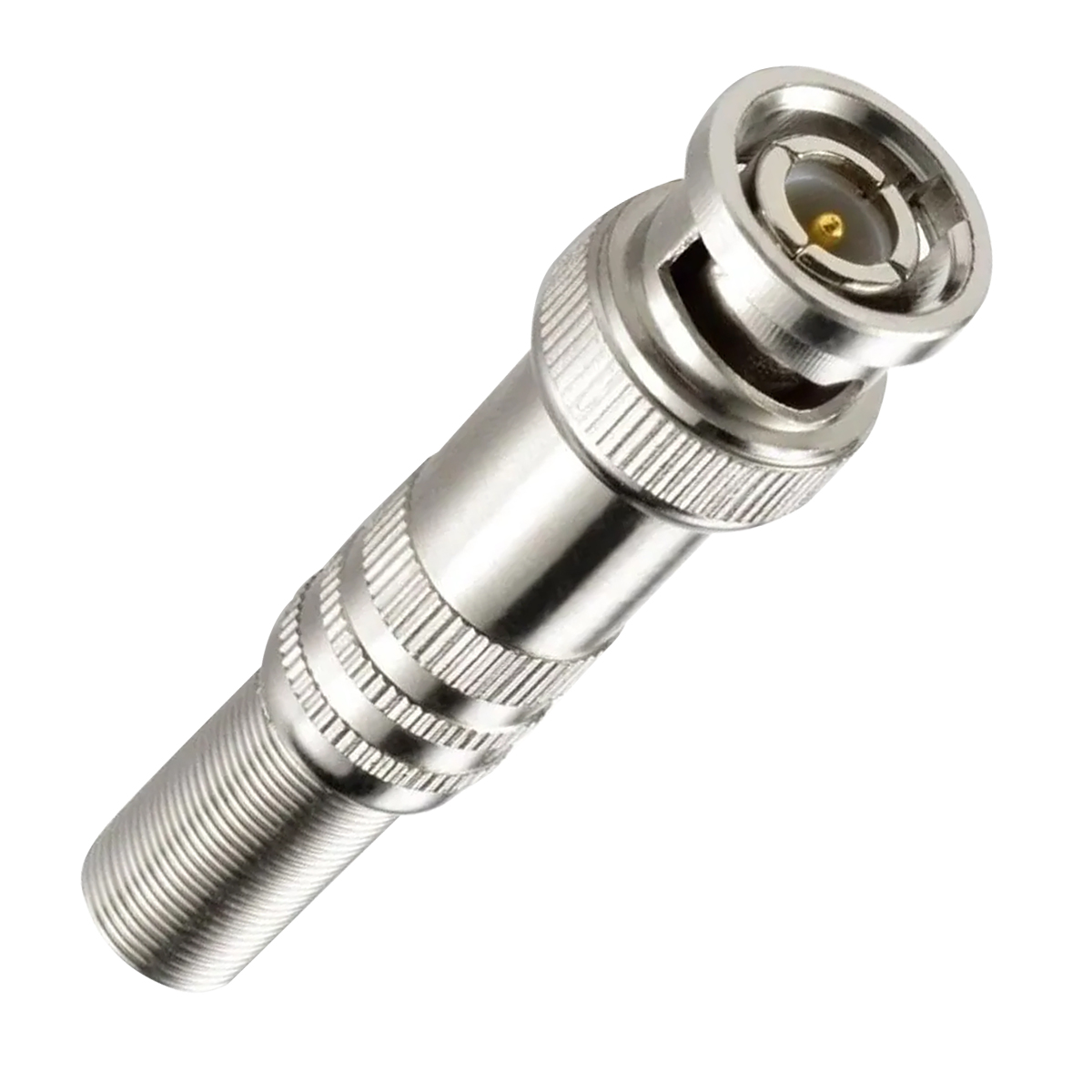 Conector De Vídeo Bnc Macho/Femea Terminal Mola Prata Com 10 Peças Weg