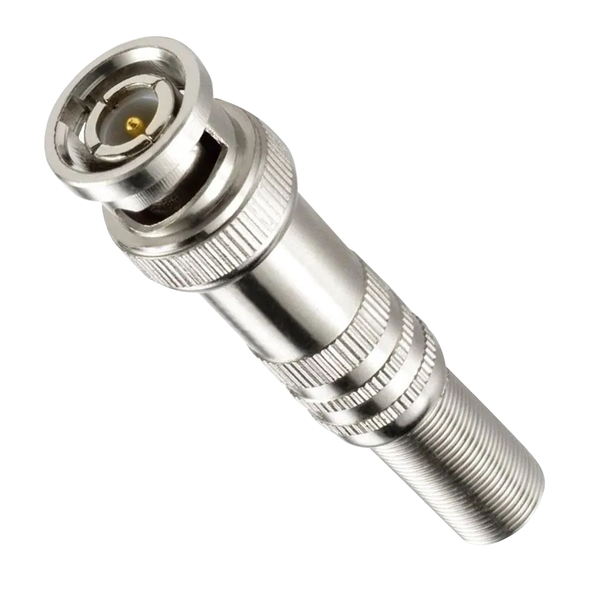 Conector De Vídeo Bnc Macho/Femea Terminal Mola Prata Com 10 Peças Weg