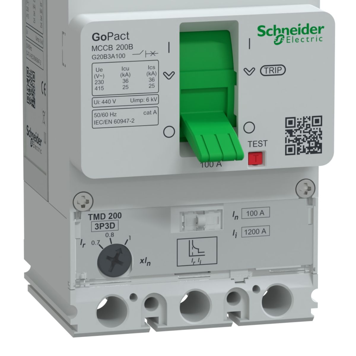 Disjuntor Caixa Moldada Tripolar 70-100A 25Ka 380/415V 50/60Hz - Schneider