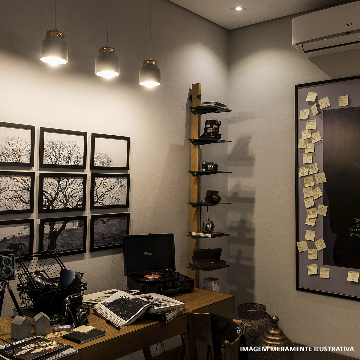 Luminária Pendente Stove Cobre E27 Bivolt 14x13Cm Deluxe - Avant