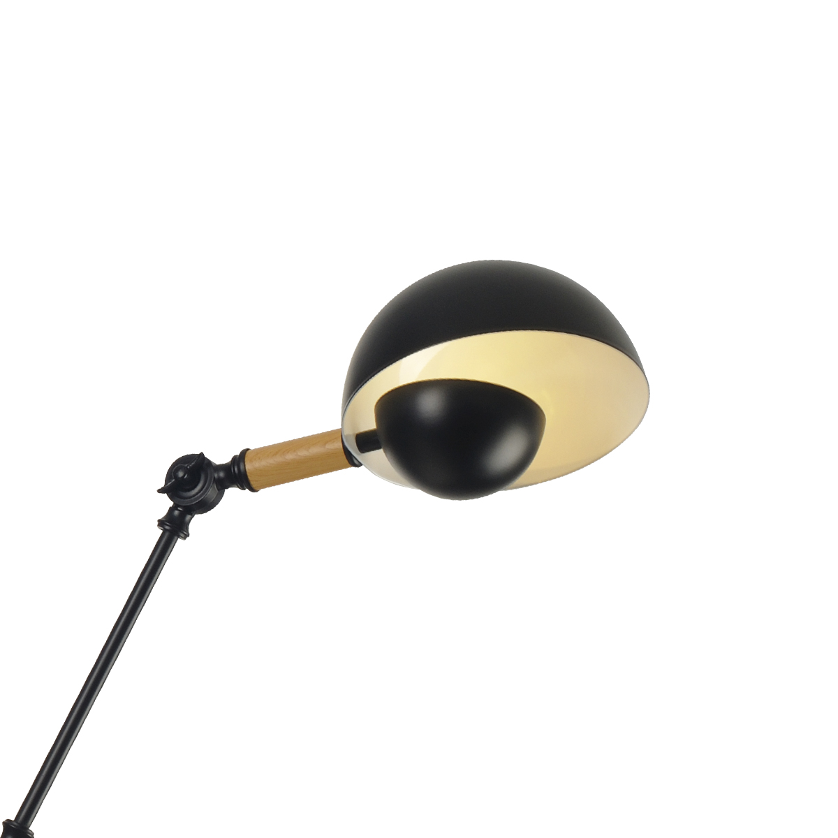 Luminária Arandela Articulada Cumbuca Preto Para Lâmpada Halopin/Bipino G9 Bivolt - Avant