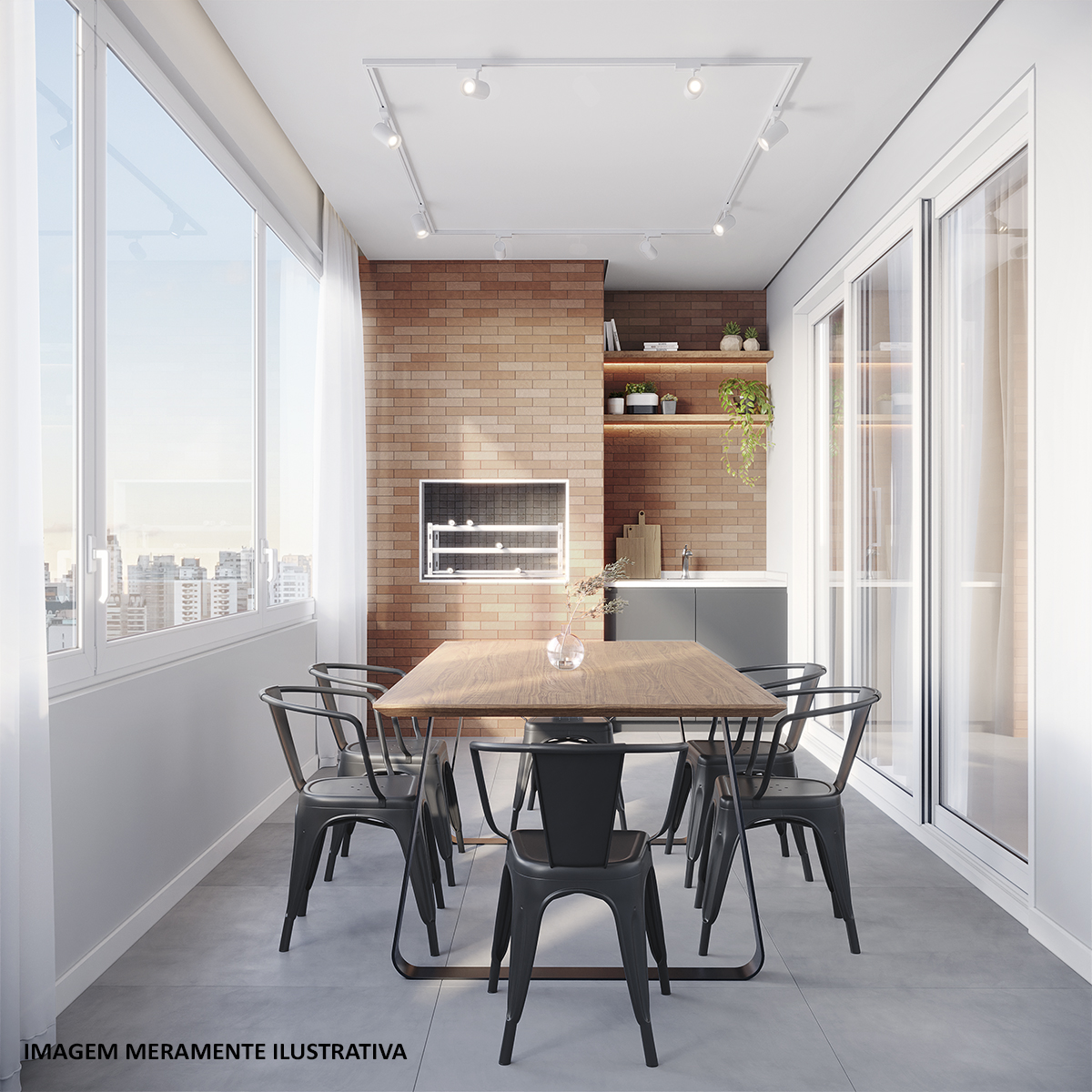 Luminária Spot Led Trilho Authentic 7W Bivolt Luz Branca 6500K 560Lm Difusor Policarbonato - Avant